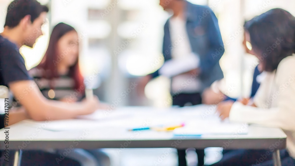 Discussion on Lab Results – A blurred image of students discussing findings from a lab experiment.
Discussion on Lab Results – A blurred image of students discussing findings from a lab experiment.