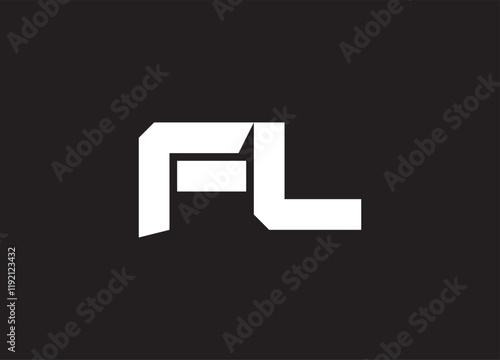 FL letter logo and initial logo design