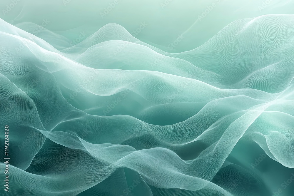 Grainy teal green gradient background, soft waves texture, flyer template, copy space included, Generative AI Grainy teal green gradient background, soft waves texture, flyer template, copy space included, Generative AI