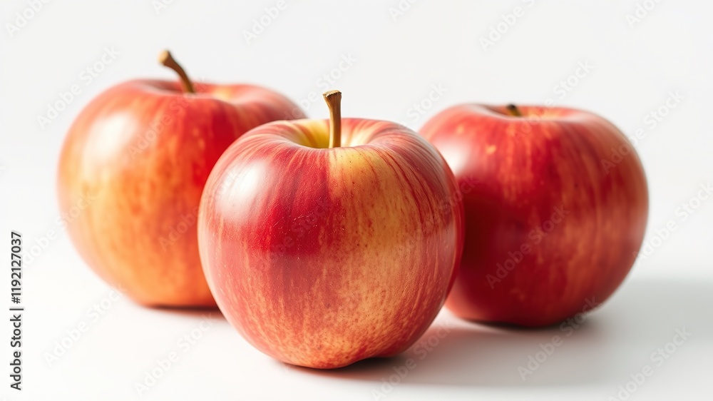 Three Apples, Stunning Still Life, Vibrant Colors Three Apples, Stunning Still Life, Vibrant Colors