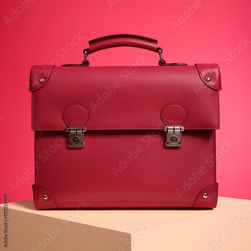  Business leather travel bag photo