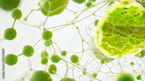 Transforming Abstract Green Cellular Structure