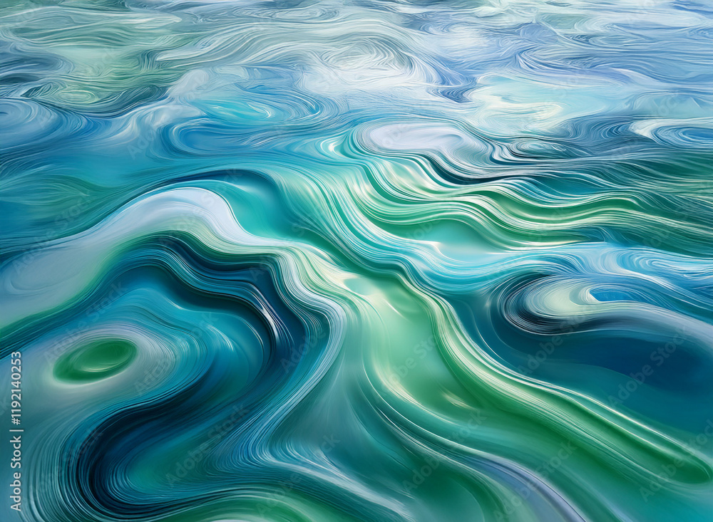 Abstract swirling patterns in teal, blue, and green hues create a dynamic, fluid background. The image evokes a sense of movement and depth. Abstract swirling patterns in teal, blue, and green hues create a dynamic, fluid background. The image evokes a sense of movement and depth.