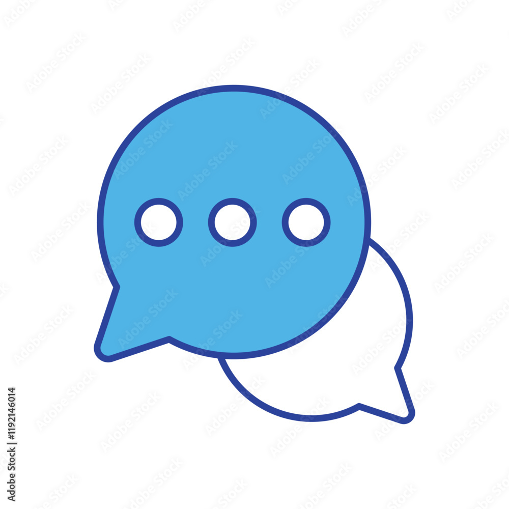 Obraz premium Speech Bubble icon isolated on a white background. Vector illustration.