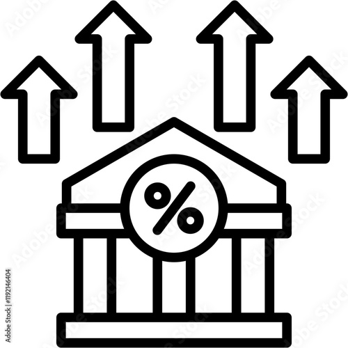 Bank Fee line icon