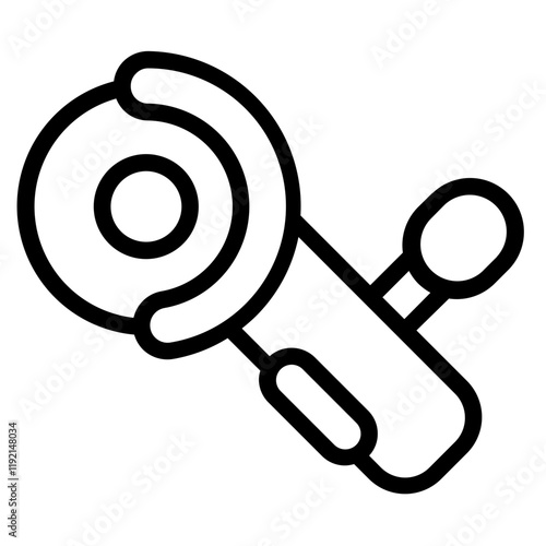 Angle grinder electric Line Icon