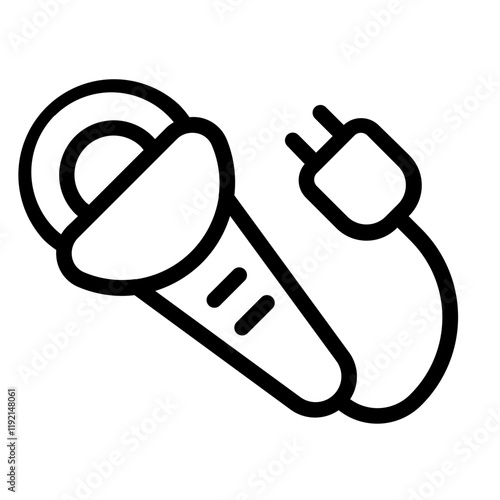 Angle grinder electric Line Icon