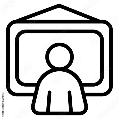 Audition Line Icon