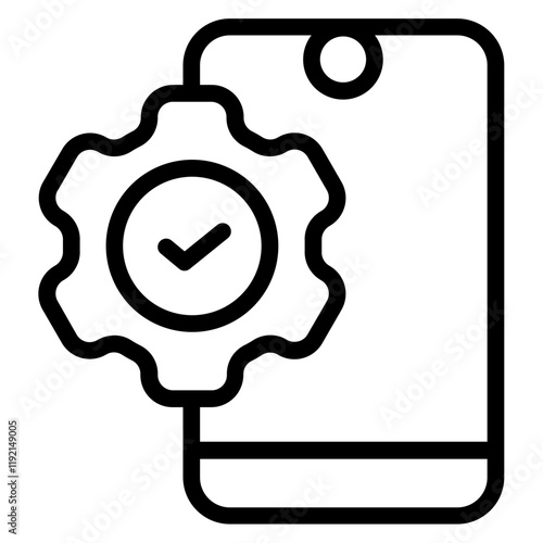 Authentication Line Icon