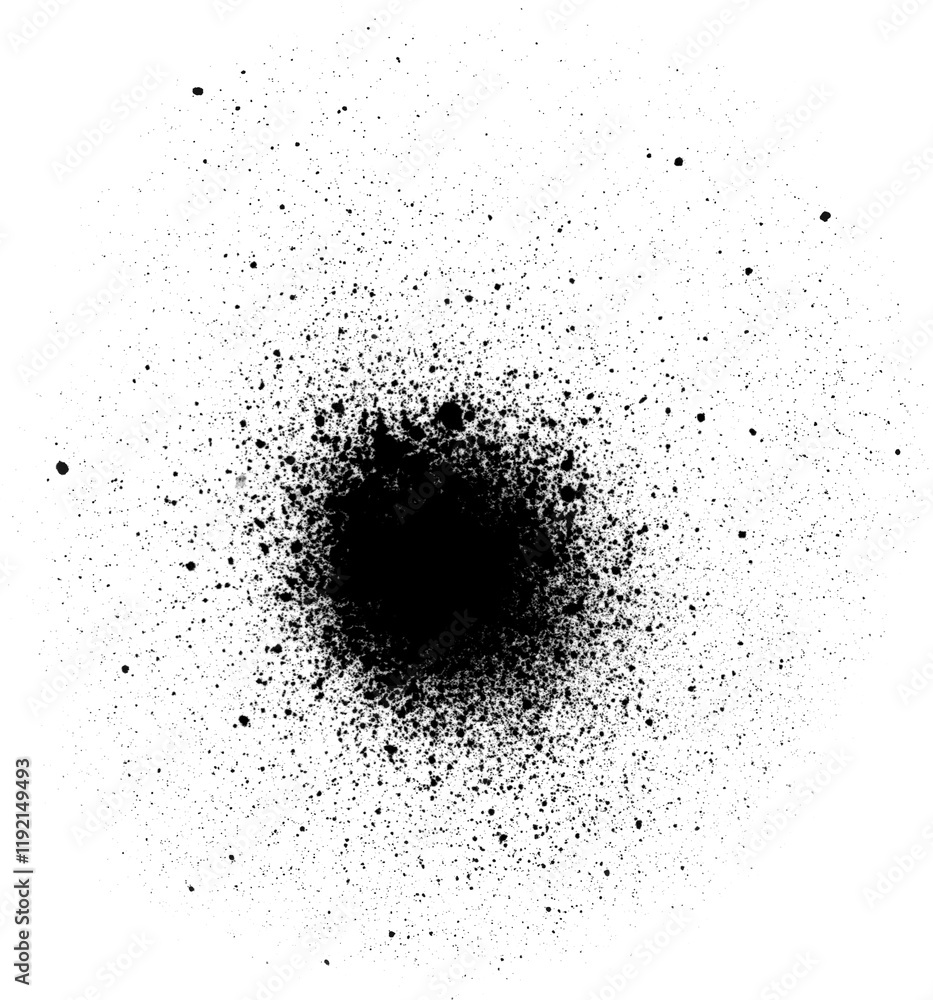 Sharp vertical black spray paint drip with bold grunge details Sharp vertical black spray paint drip with bold grunge details
