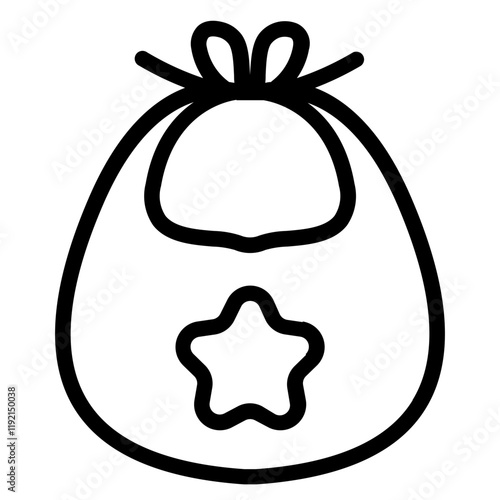 Bib Line Icon