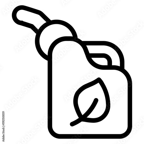 Biofuel Line Icon