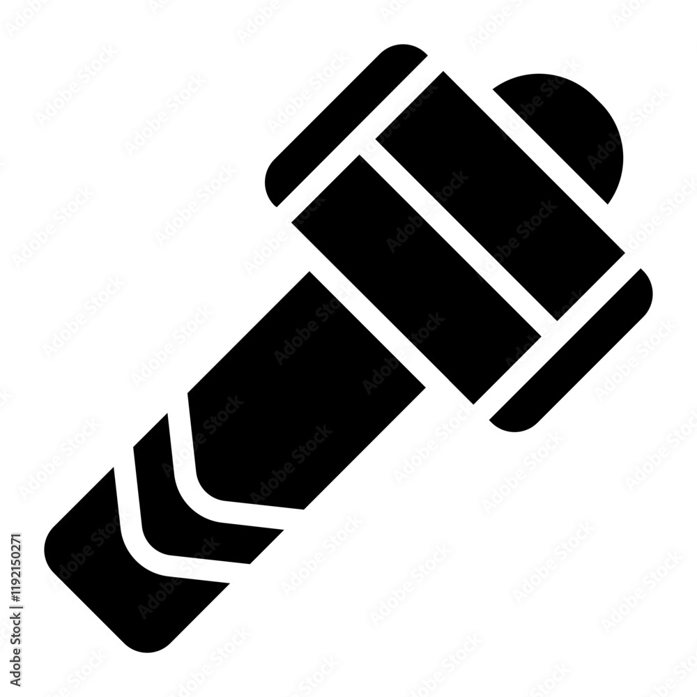 Blacksmith hammer Solid Icon Blacksmith hammer Solid Icon