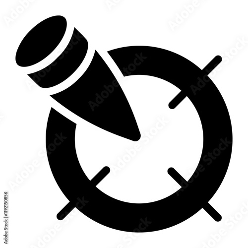 Bullet target Solid Icon