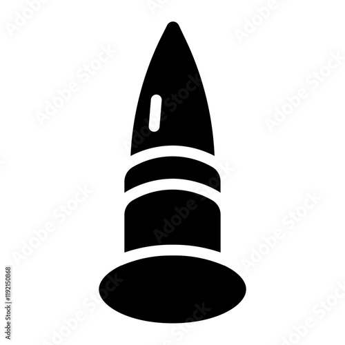 Bullet tip Solid Icon