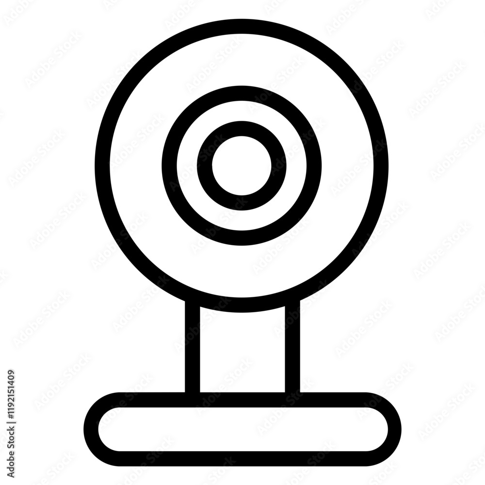 CCTV cam Line Icon CCTV cam Line Icon