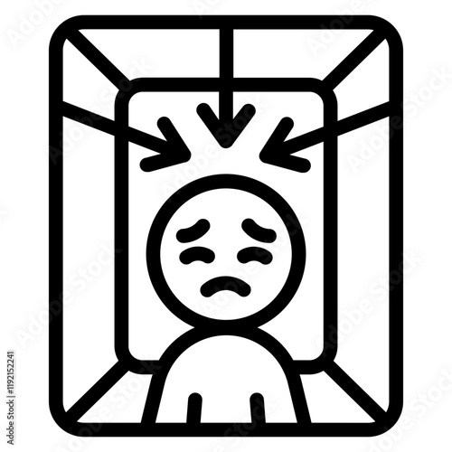 Claustrophobia Line Icon