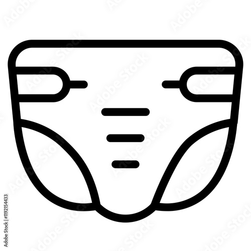 Diaper Line Icon