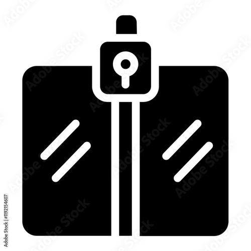 Door locked Solid Icon