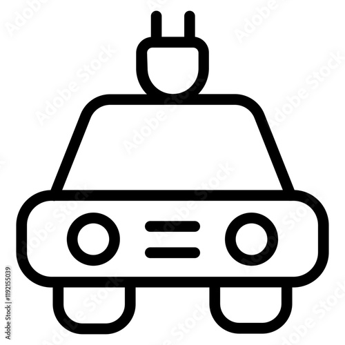 Electromobility Line Icon