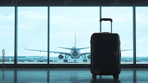 Travel journey begins airport terminal photograph modern environment wide angle view adventure awaits