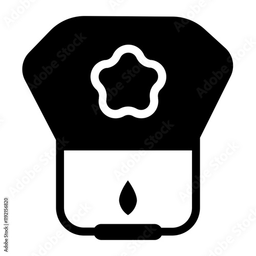 Floating lantern Solid Icon