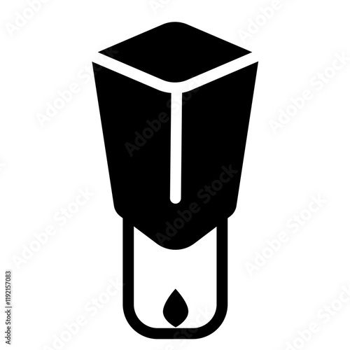 Floating lantern Solid Icon