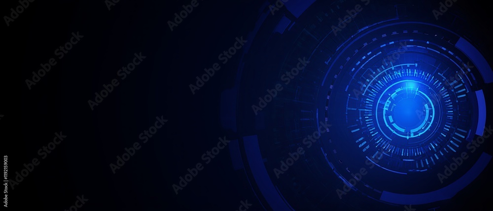 Vector abstract design features futuristic technology with digital light effects. Generative AI Vector abstract design features futuristic technology with digital light effects. Generative AI