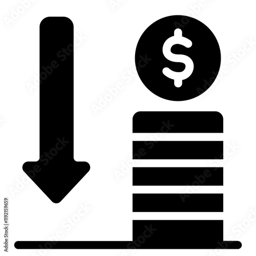Interest rate Solid Icon