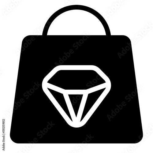 Jewelry shop Solid Icon