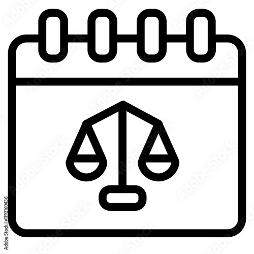 Judgement day Line Icon