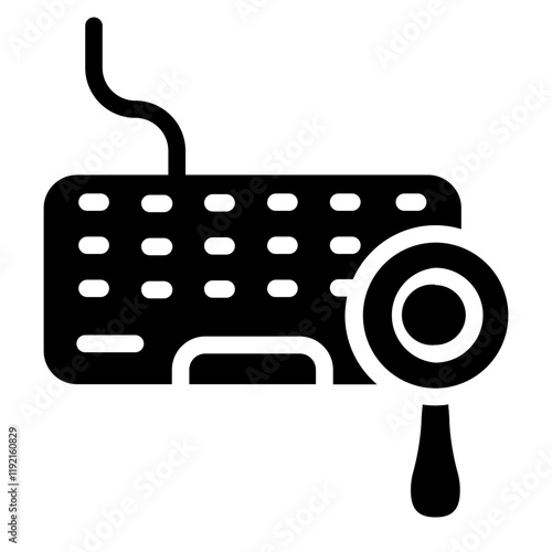 Keylogger Solid Icon