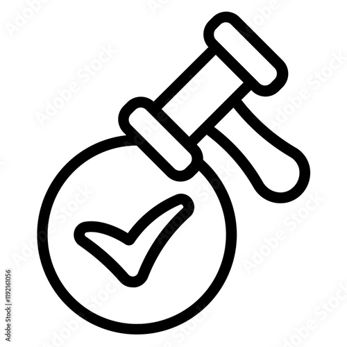 Law enforcement Line Icon