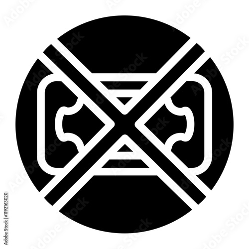 Money loss Solid Icon