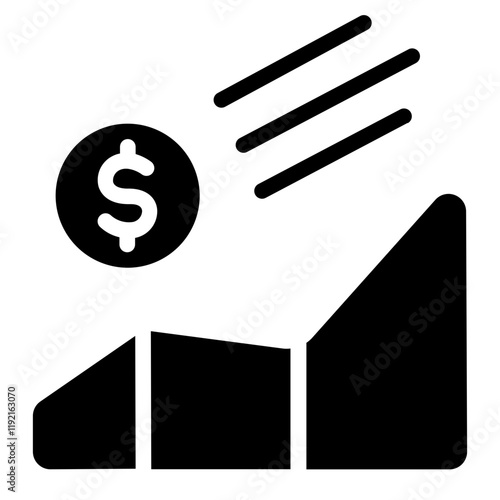 Money lost Solid Icon
