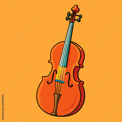  cello  vector  illustration