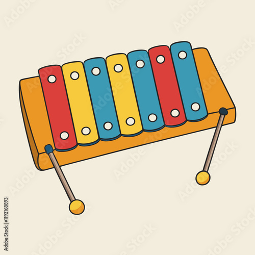 xylophone vector illustration