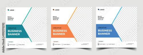 business Digital marketing banner for social media post template