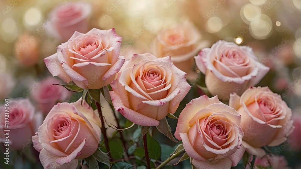 beautiful roses in bokeh effect beautiful backround beautiful roses in bokeh effect beautiful backround