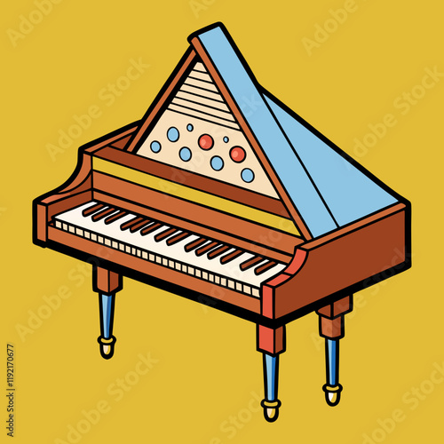 harpsichord vector
