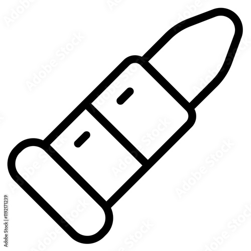Single bullet Line Icon