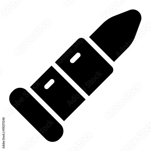 Single bullet Solid Icon