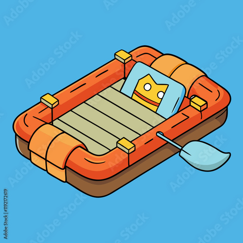 raft vector illustration