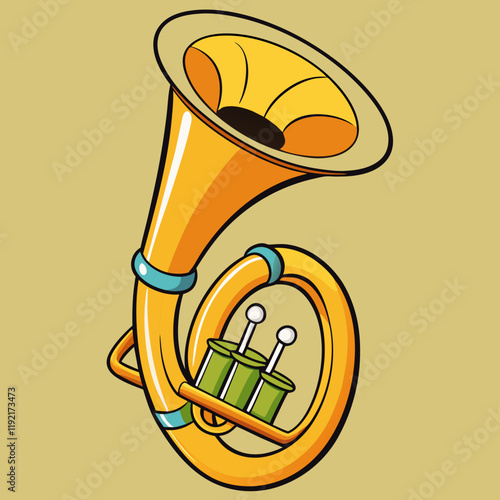 illustration of a sousaphone
