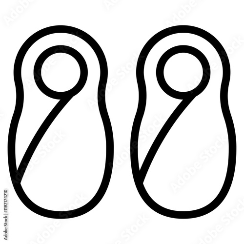 Twins Line Icon