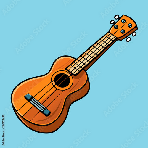 acoustic guitar vector illustration