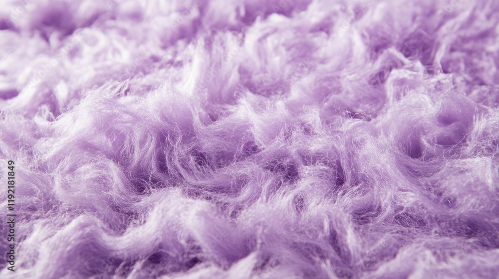 Fototapeta premium Soft and Fluffy Purple Fabric Texture with Wavy Patterns Ideal for Textile Designs, Fashion Accessories, and Interior Decor Projects