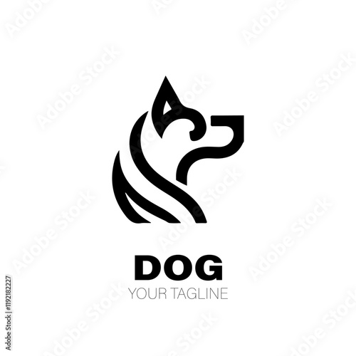 Wallpaper Mural Dog Logo. Dog Logo Design. Dog Logo Brand. Dog Logo Vector Design Isolated on White Background Torontodigital.ca
