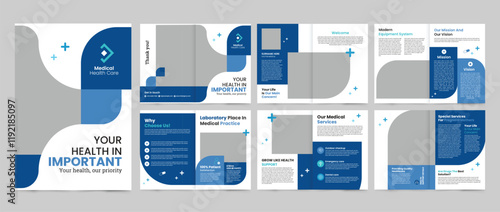 medical brochure design template