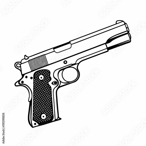 M1911 Pistol: Classic handgun, widely used by military and civilians.
